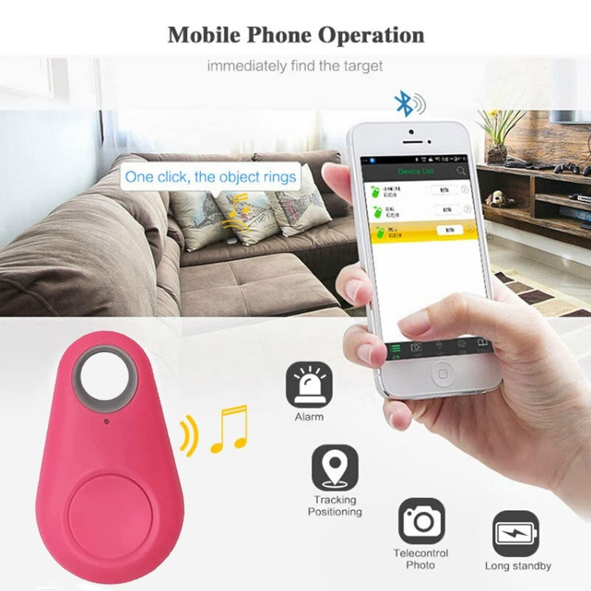 Smart Bluetooth Tracker Tag – Wireless Key, Wallet & Pet Finder