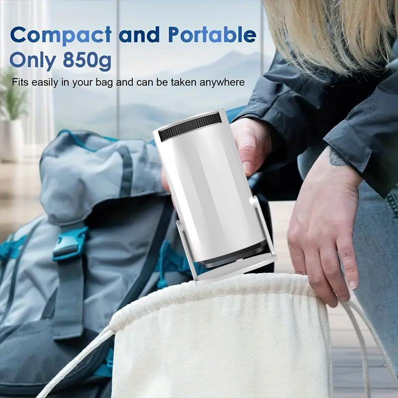 XBJ Mini Portable Projector โ Full HD 1080P with Wi-Fi, BT5 & Auto Keystone | 4K Support for Home & Outdoor Use