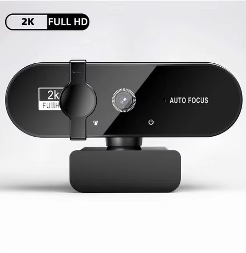 4K HD Webcam with Microphone – Auto Focus USB Camera for PC & Laptop (1080P/2K/4K)