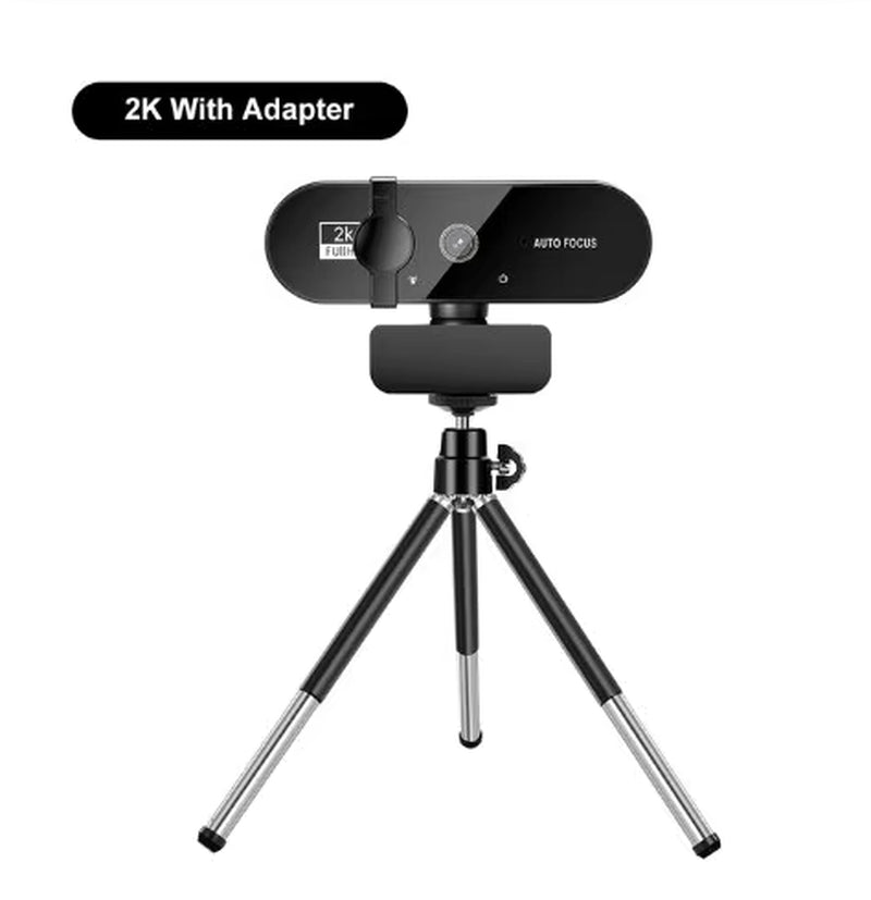 4K HD Webcam with Microphone – Auto Focus USB Camera for PC & Laptop (1080P/2K/4K)
