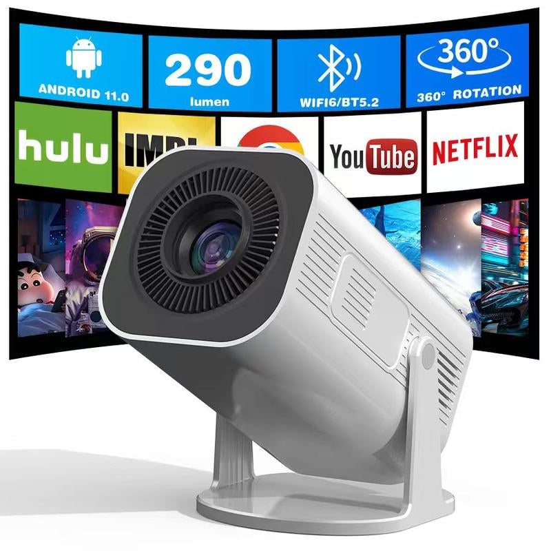 XBJ Mini Portable Projector – Full HD 1080P with Wi-Fi, BT5 & Auto Keystone | 4K Support for Home & Outdoor Use