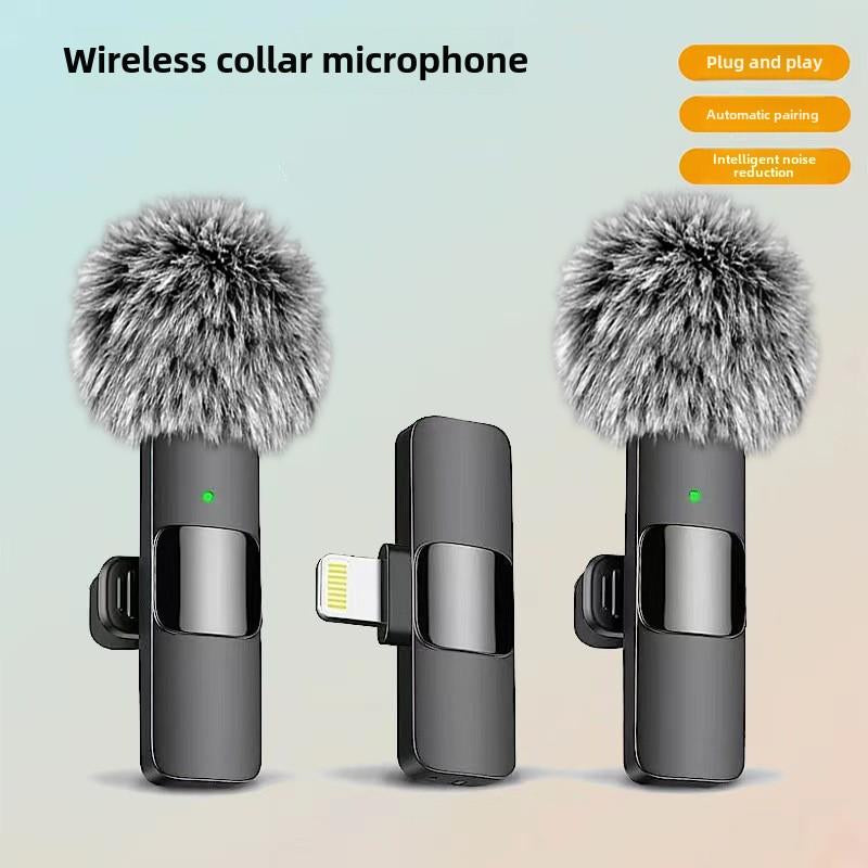 2-Pack Wireless Lavalier Microphones – Clip-On Mini Mics for iPhone, Android & iPad